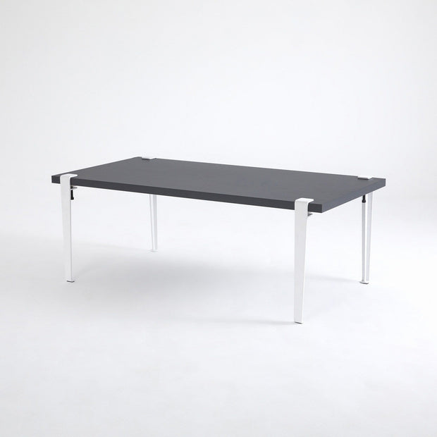 Asir Masa de cafea din lemn si metal, Fonissa Antracit / Alb, L120xl60xH45 cm