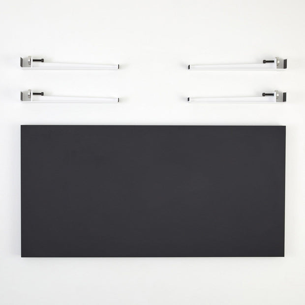 Asir Masa de cafea din lemn si metal, Fonissa Antracit / Alb, L120xl60xH45 cm