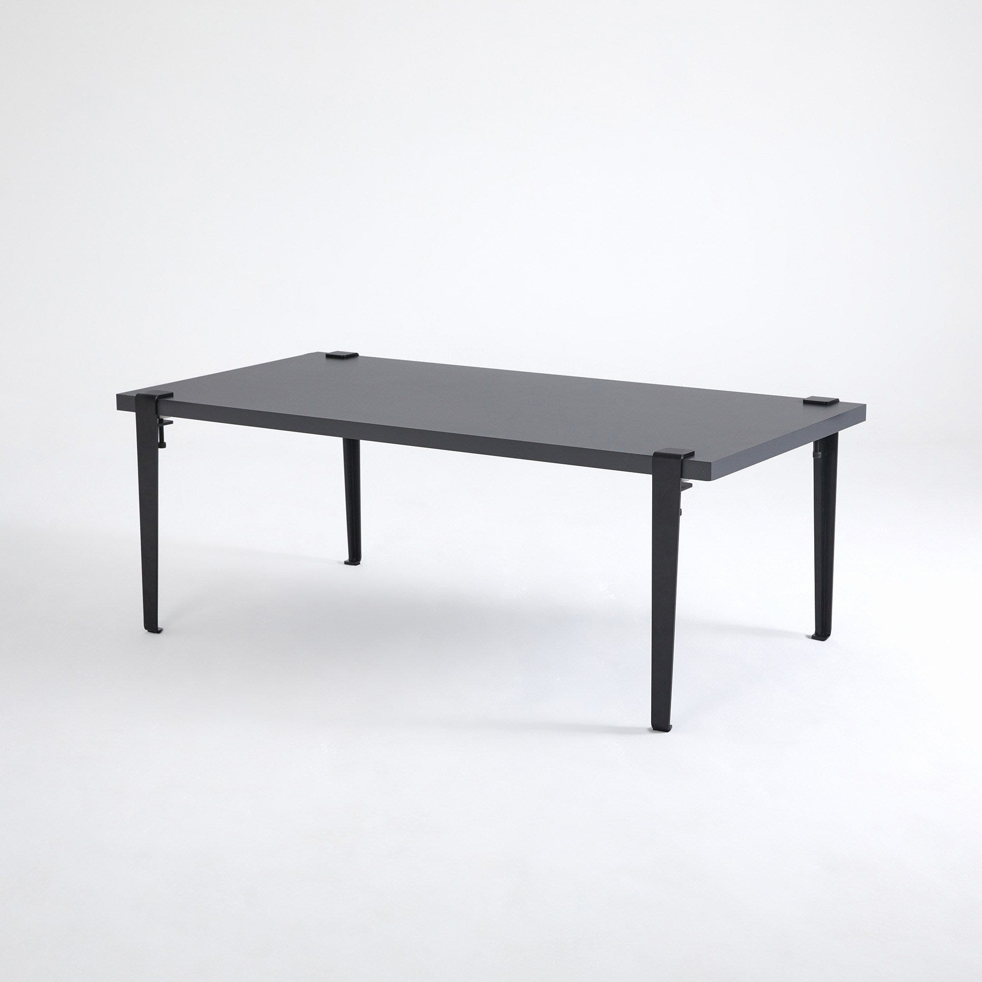 Asir Masa de cafea din lemn si metal, Fonissa Antracit / Negru, L120xl60xH45 cm