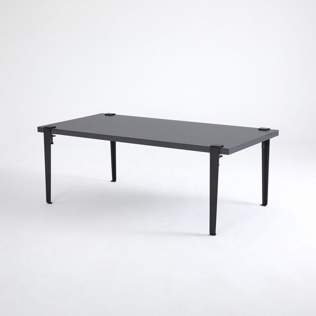 Asir Masa de cafea din lemn si metal, Fonissa Antracit / Negru, L120xl60xH45 cm