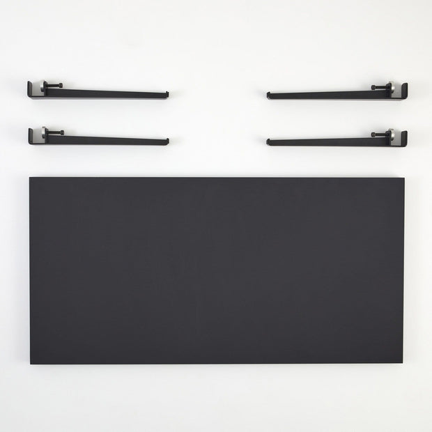 Asir Masa de cafea din lemn si metal, Fonissa Antracit / Negru, L120xl60xH45 cm