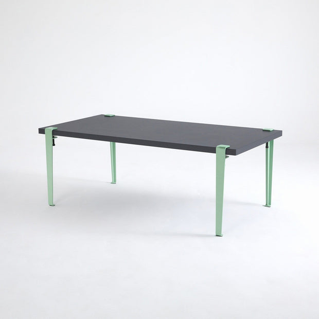 Asir Masa de cafea din lemn si metal, Fonissa Antracit / Verde Mint, L120xl60xH45 cm