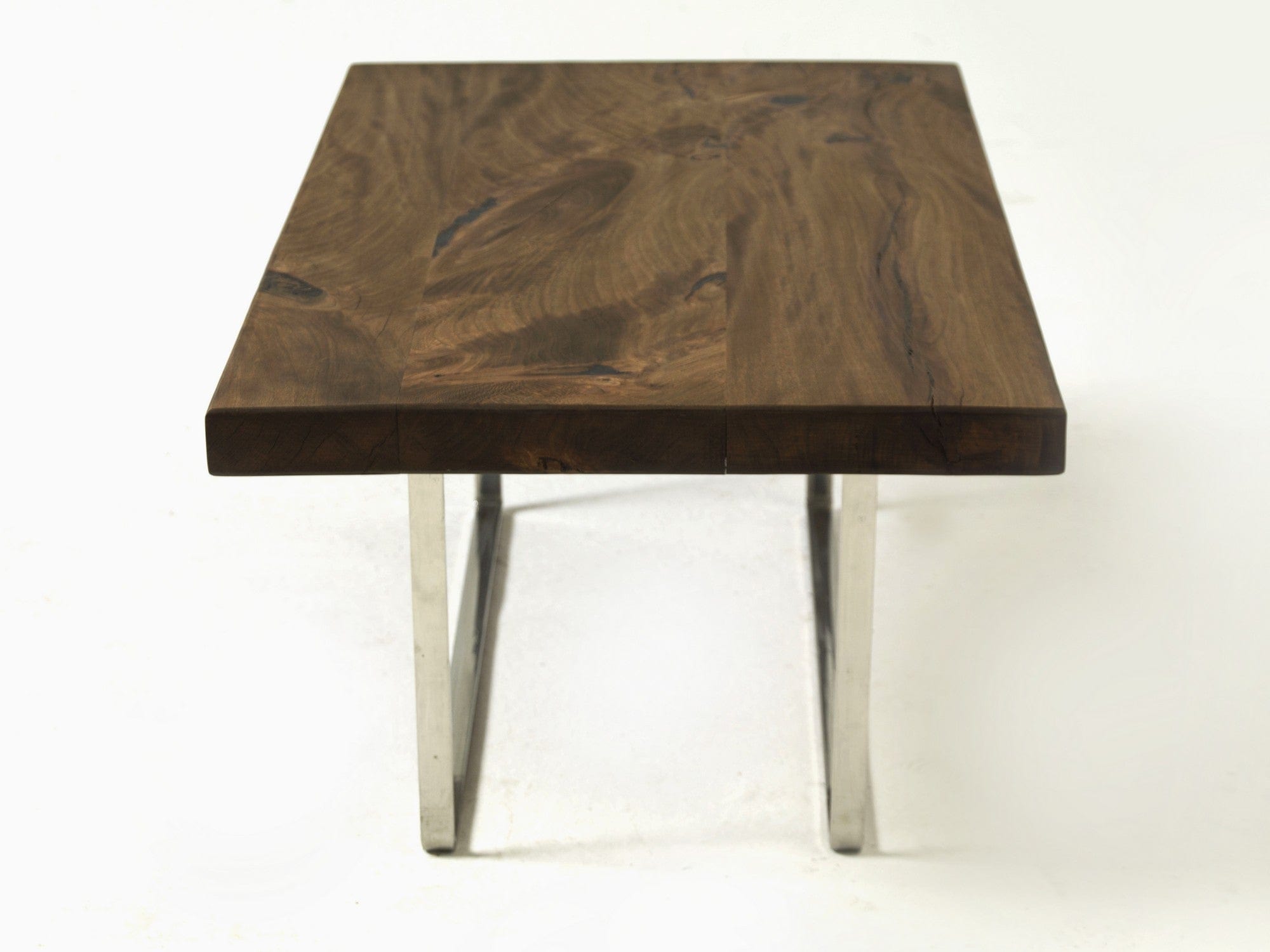 Asir Masa de cafea din lemn si metal, Mekele Nuc / Crom, L107xl67xH48 cm