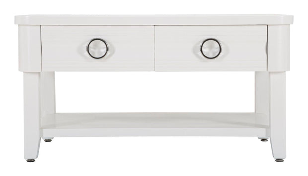 Masa de cafea din lemn si metal, Shine Alb, L90xl60xH47 cm (1)