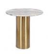 Masa de cafea din marmura si metal, Cadmus Auriu, Ø45xH44 cm (6)