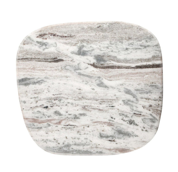 Masa de cafea din marmura si metal, Cadmus Natural, L60xl56xH38 cm (4)