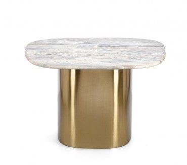 Masa de cafea din marmura si metal, Cadmus Natural, L60xl56xH38 cm (6)