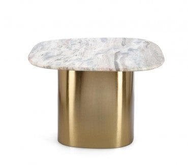 Masa de cafea din marmura si metal, Cadmus Natural, L60xl56xH38 cm (7)