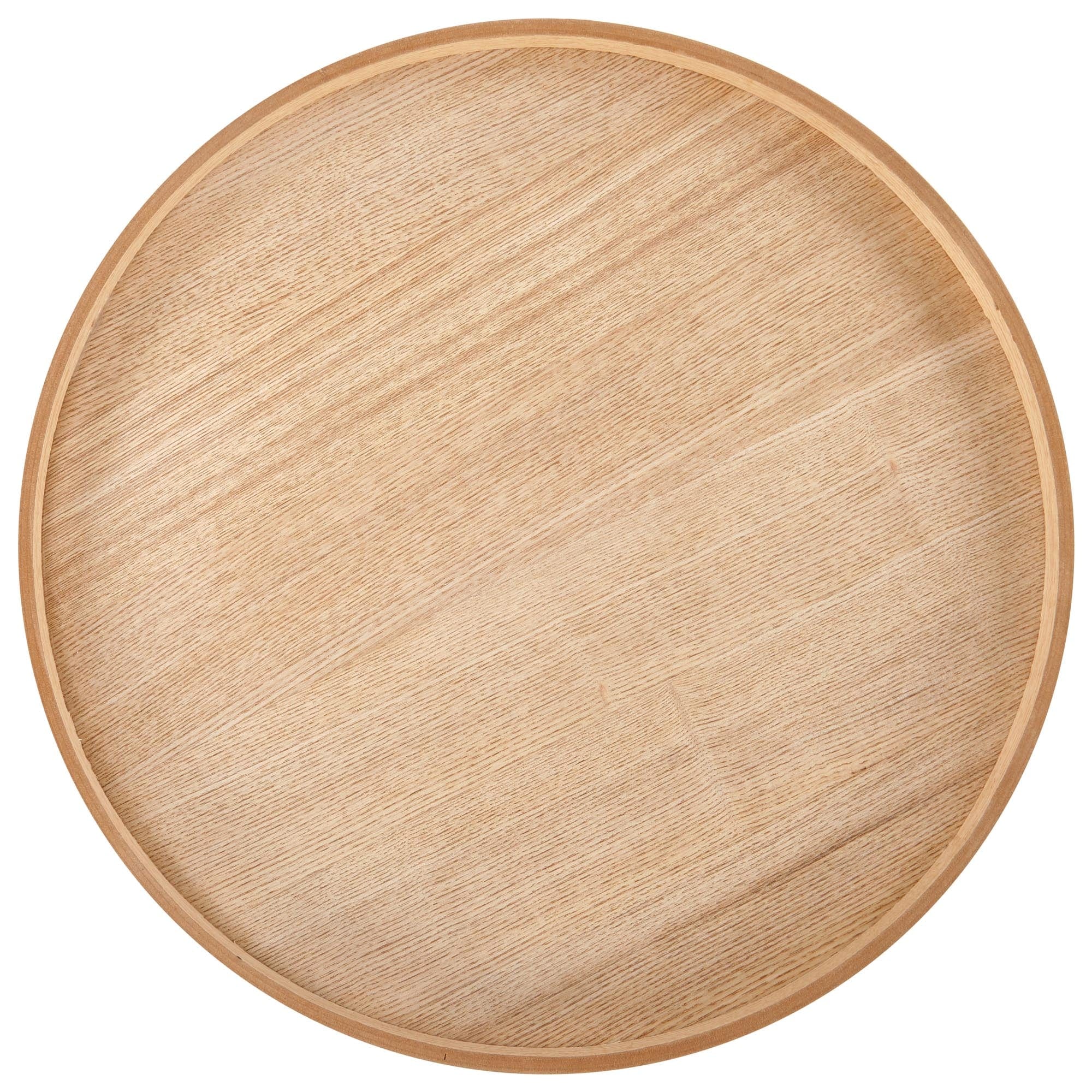 Masa de cafea din MDF si furnir, Editta Natural, Ø45xH50 cm (2)