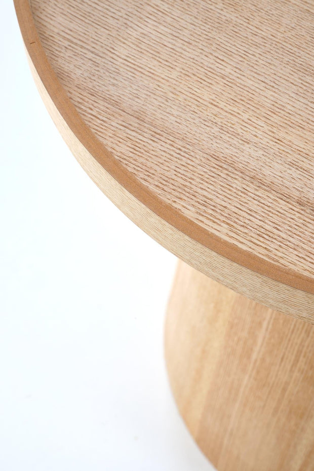 Masa de cafea din MDF si furnir, Editta Natural, Ø45xH50 cm (3)