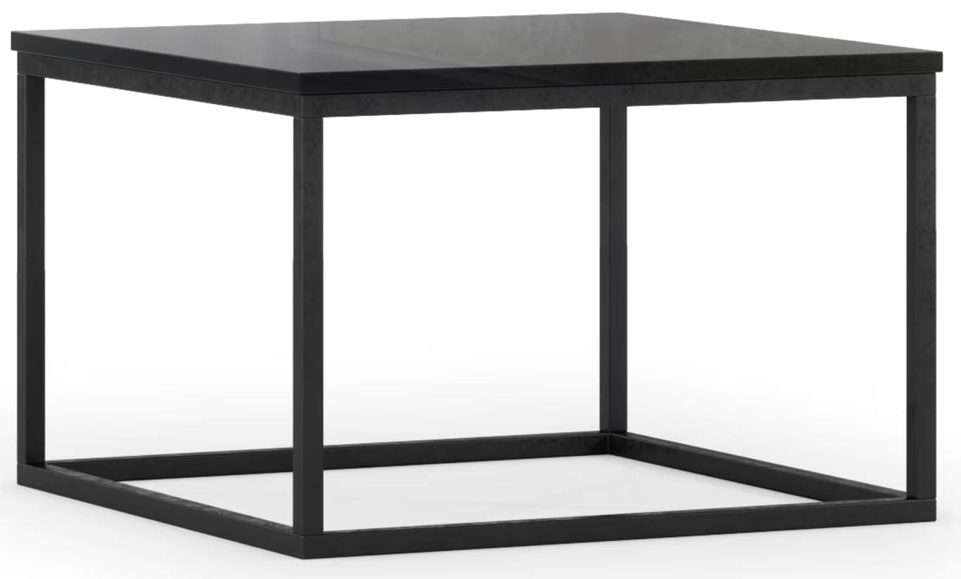 Eltap Masa de cafea din MDF si metal, Avorio Negru, L60xl60xH40 cm