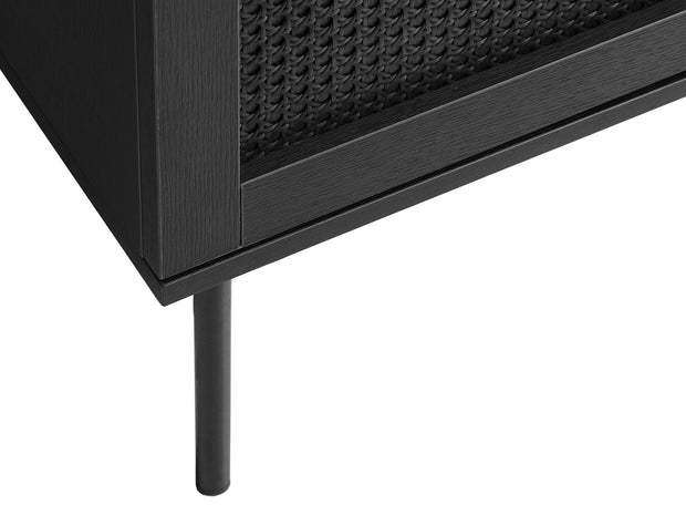 Unique Furniture A/S Masa de cafea din MDF si metal, cu 1 sertar, Pensacola Negru, L110xl60xH42 cm