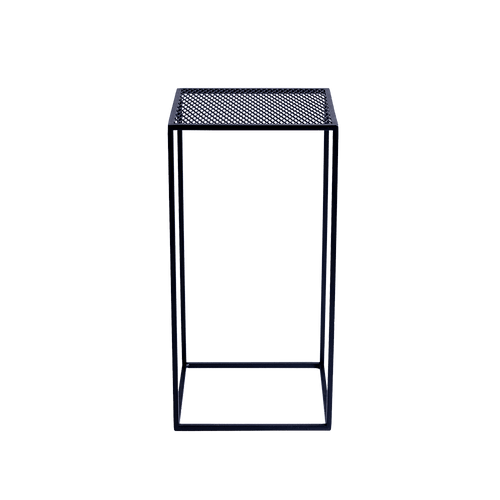 Masa de cafea din metal, Matrix Negru, L30xl30xH60 cm