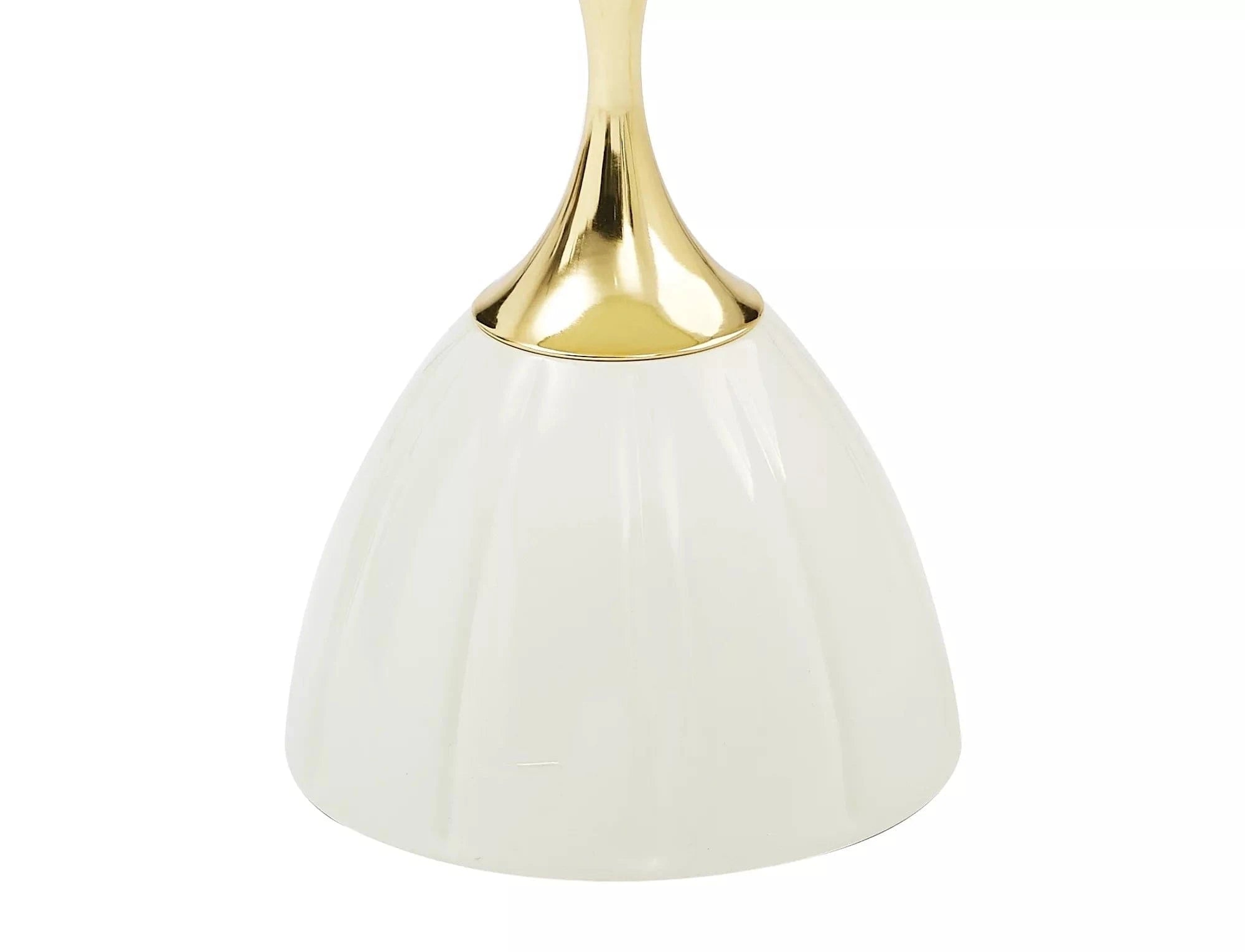 Signal Masa de cafea, din metal Pianus Alb / Auriu, Ø38xH50 cm