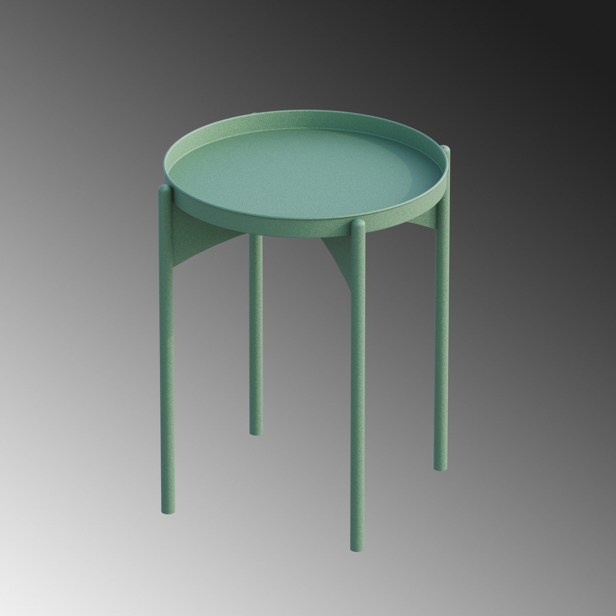 Asir Masa de cafea din metal, Shb-002-E Verde, Ø44xH57 cm