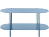 Dorel Home Masa de cafea din metal, Siliam Albastru, L100xl50xH45 cm