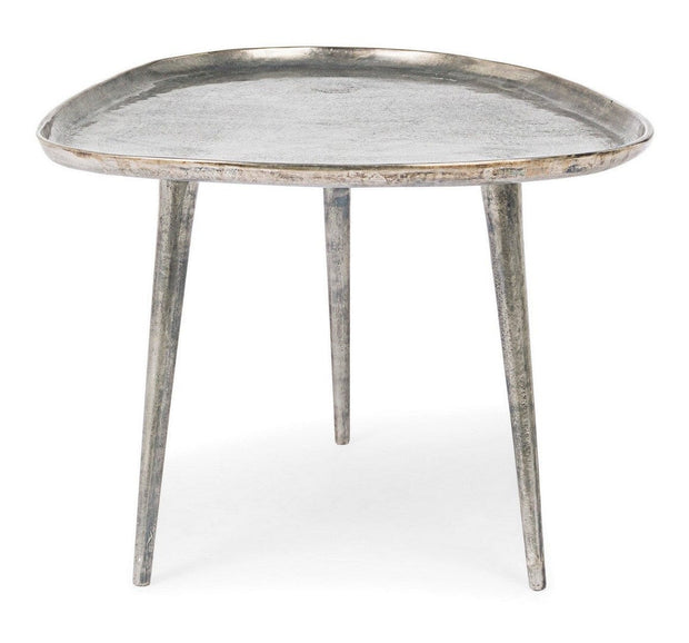 Masa de cafea din metal Tahir Antique Argintiu, L60xl50xH39 cm (1)