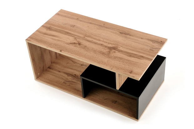 Masa de cafea din pal, Combo Stejar / Negru, L110xl55xH49 cm (4)