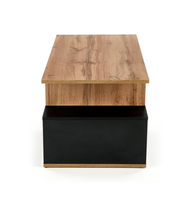 Masa de cafea din pal, Combo Stejar / Negru, L110xl55xH49 cm (5)