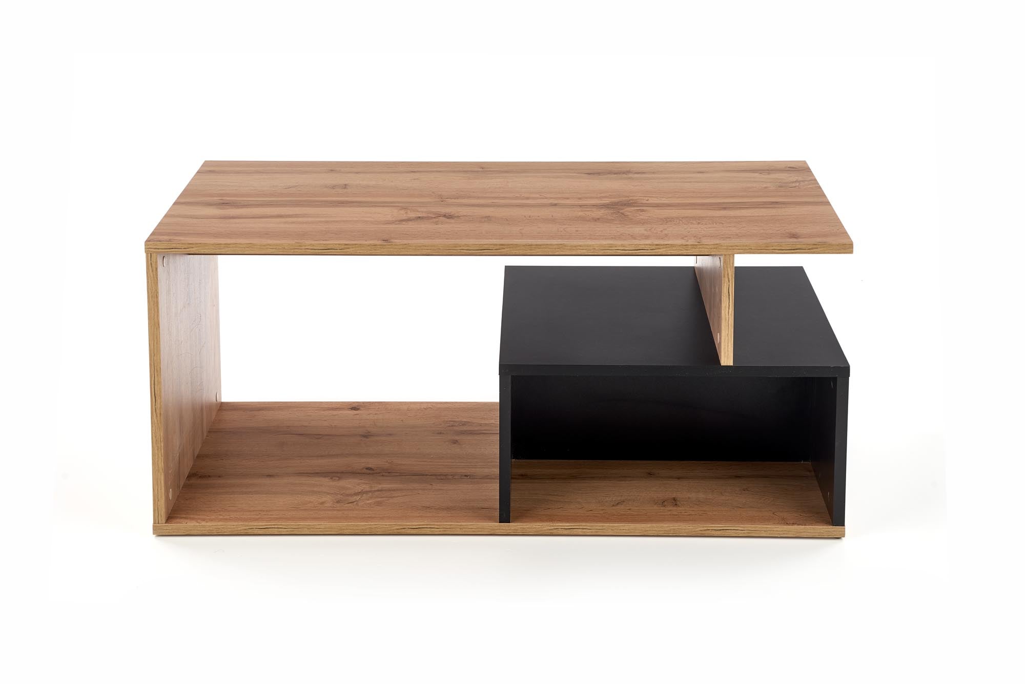 Masa de cafea din pal, Combo Stejar / Negru, L110xl55xH49 cm (6)