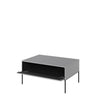 Lenart Masa de cafea din pal si metal, cu spatiu de depozitare, Trend TR-09 V2 Gri / Negru, L100xl70xH50 cm
