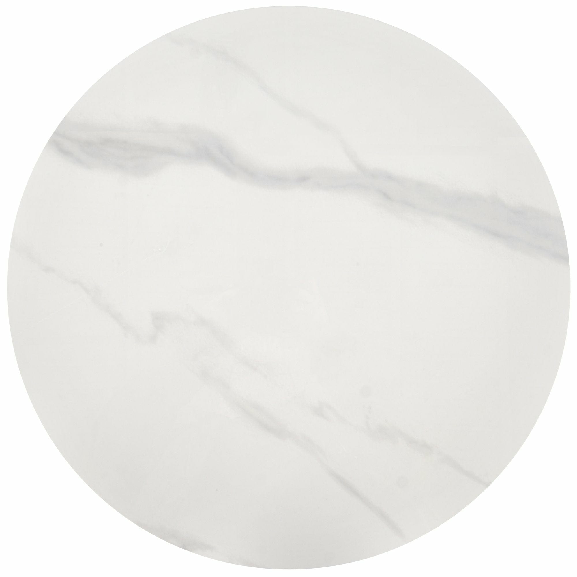 Halmar Masa de cafea din piatra sinterizata si metal, Tabli Marmura / Auriu, Ø50xH52 cm