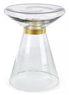 Masa de cafea din sticla, Azmin Transparent, Ø36xH46 cm (5)