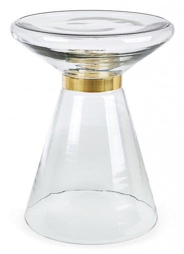 Masa de cafea din sticla, Azmin Transparent, Ø36xH46 cm (5)