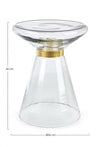 Masa de cafea din sticla, Azmin Transparent, Ø36xH46 cm (6)