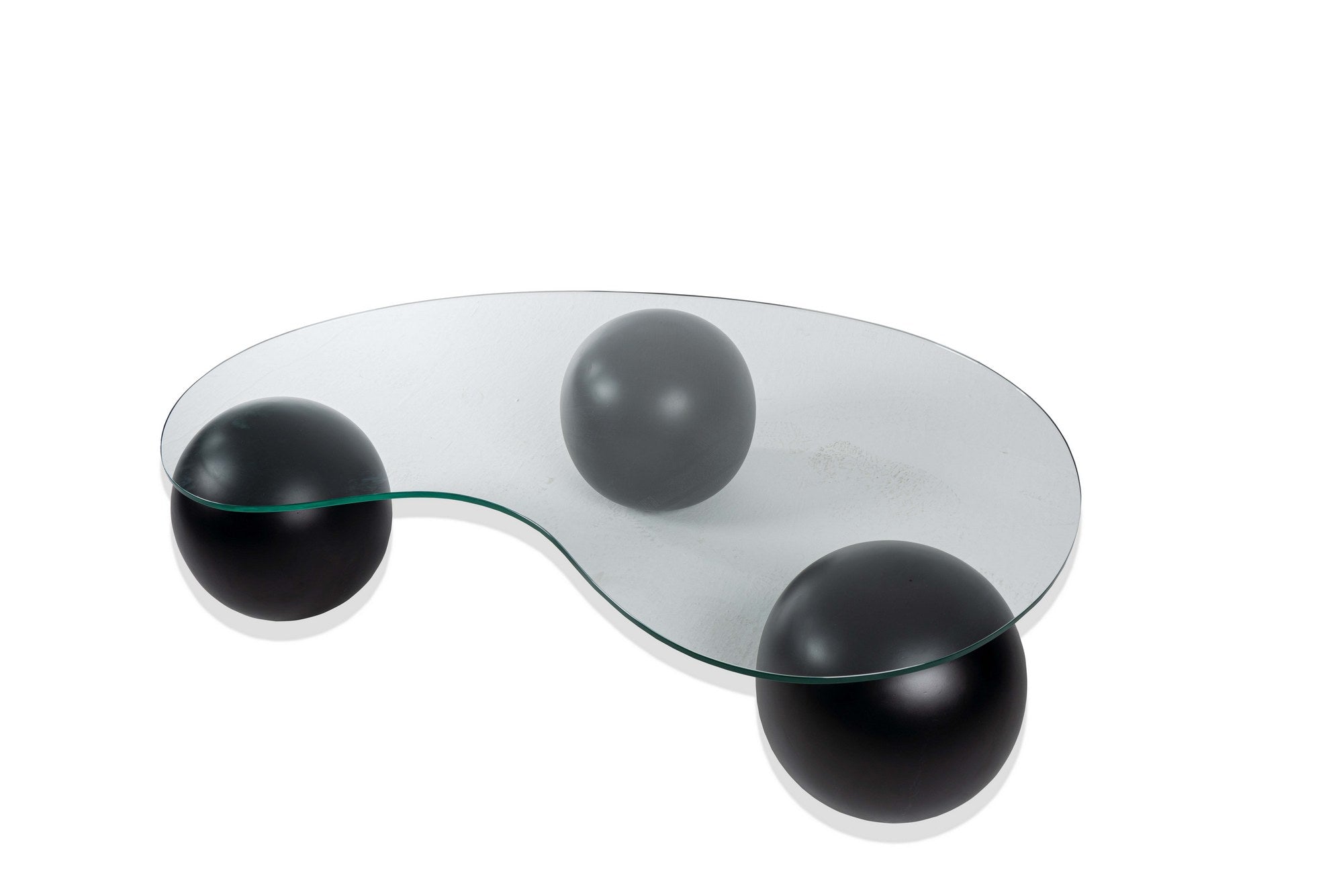 Asir Masa de cafea din sticla, Trio Negru, L120xl70xH50 cm