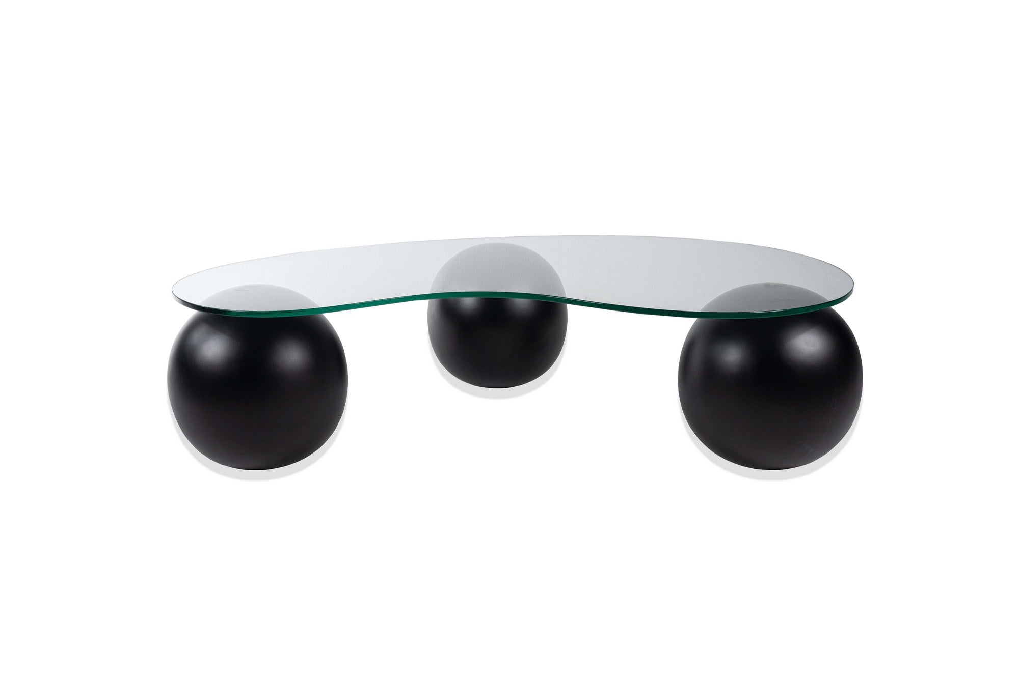 Asir Masa de cafea din sticla, Trio Negru, L120xl70xH50 cm