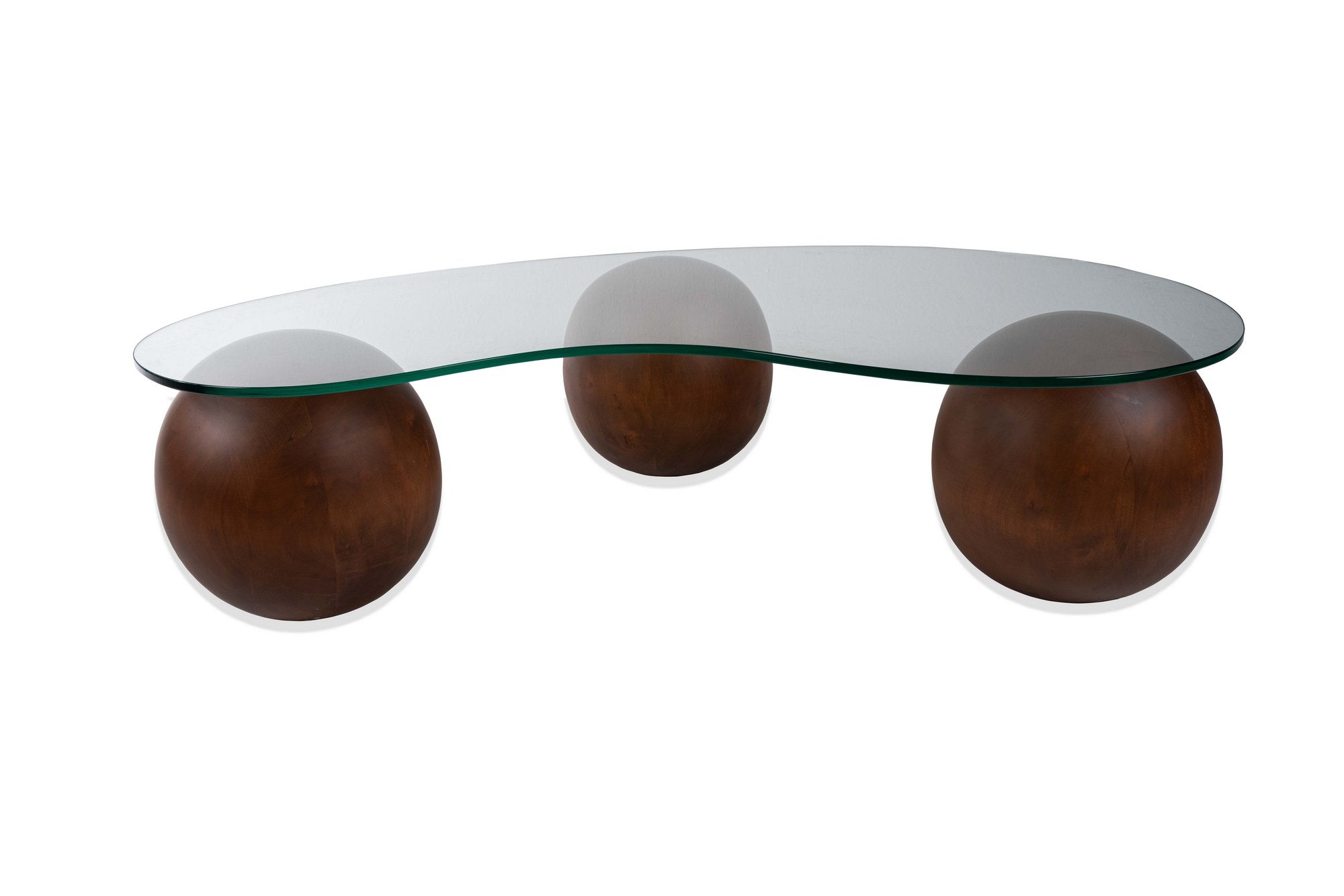 Asir Masa de cafea din sticla, Trio Nuc, L120xl70xH50 cm