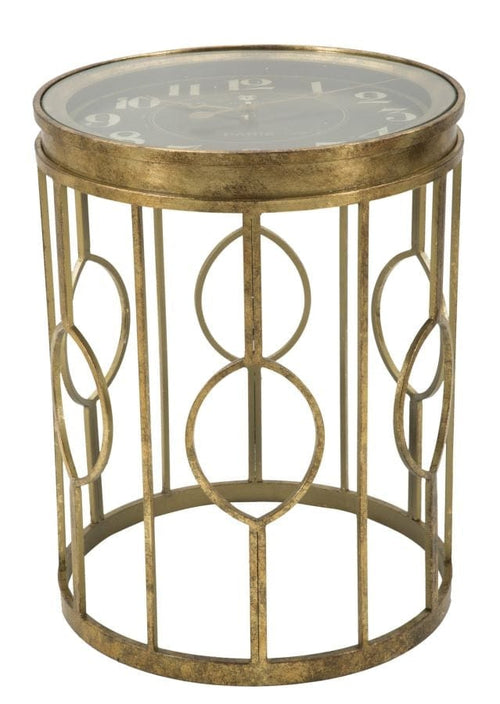 Masa de cafea Orologio Glam, Ø41,5Xh53,5 cm