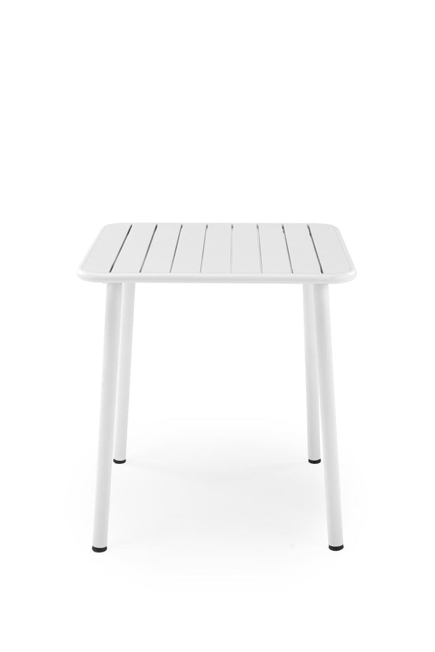 Masa de gradina / terasa din metal, Bosco Alb, L70xl70xH76 cm (1)
