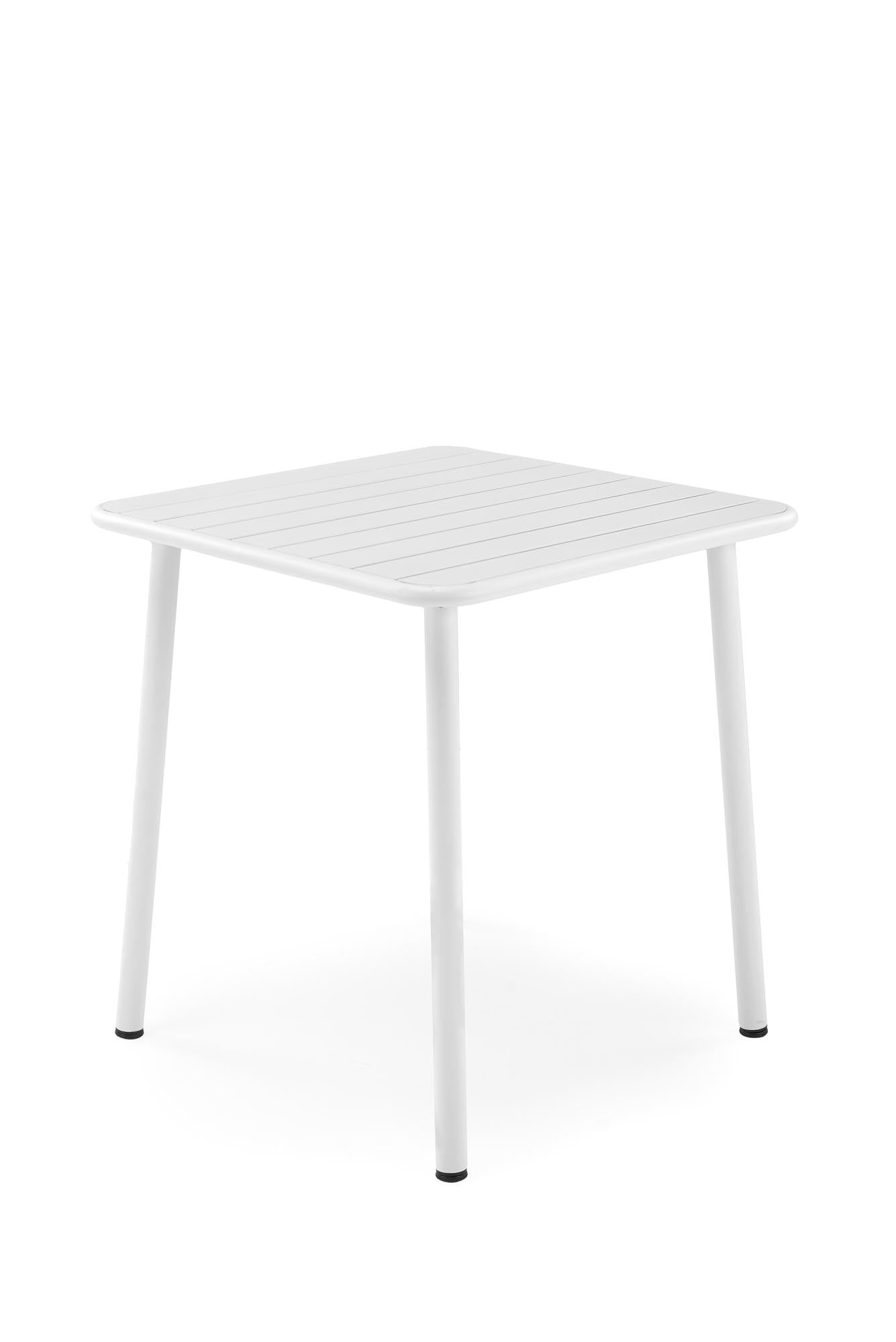 Masa de gradina / terasa din metal, Bosco Alb, L70xl70xH76 cm (2)