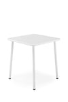 Masa de gradina / terasa din metal, Bosco Alb, L70xl70xH76 cm (2)