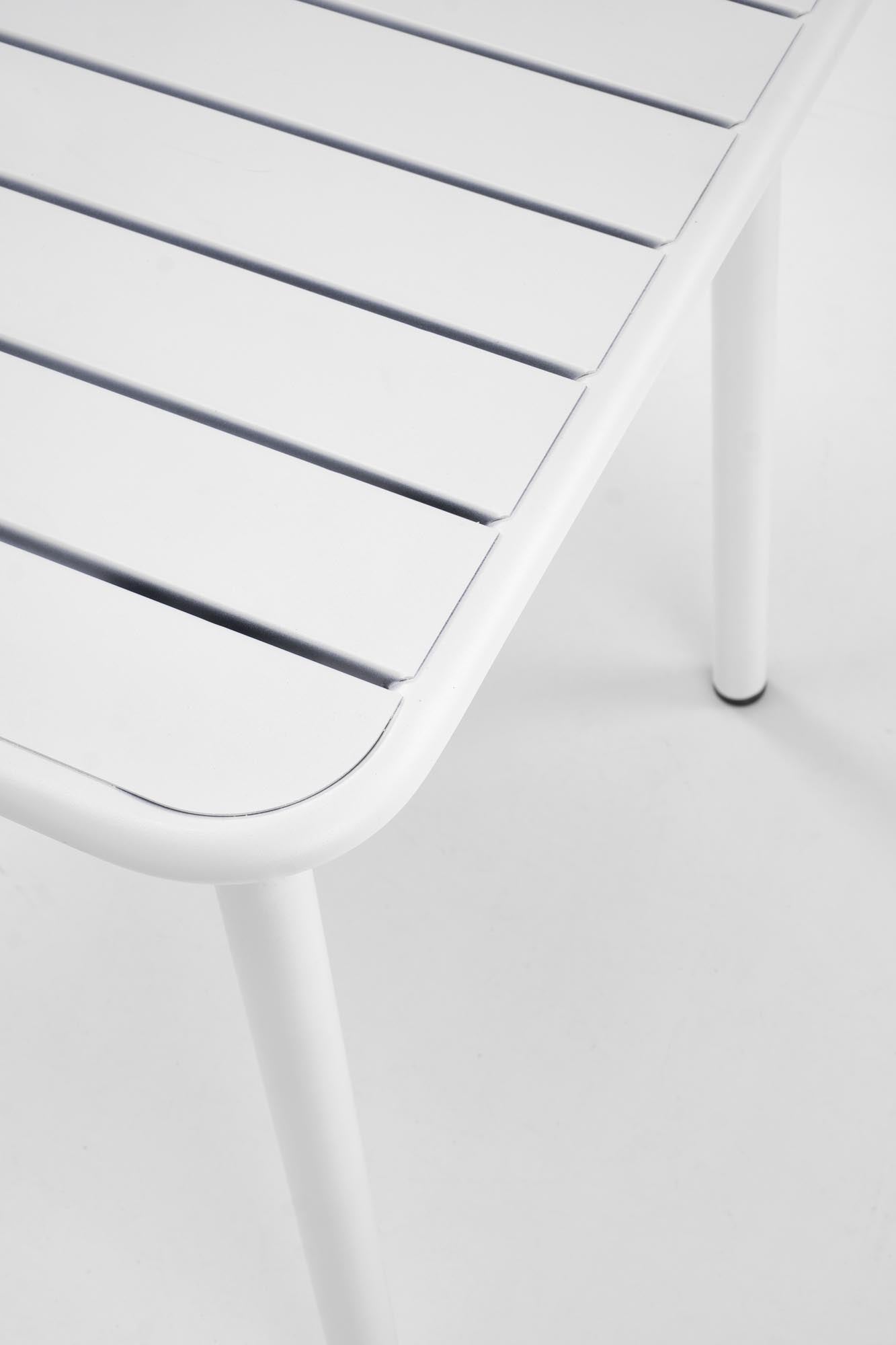 Masa de gradina / terasa din metal, Bosco Alb, L70xl70xH76 cm (3)