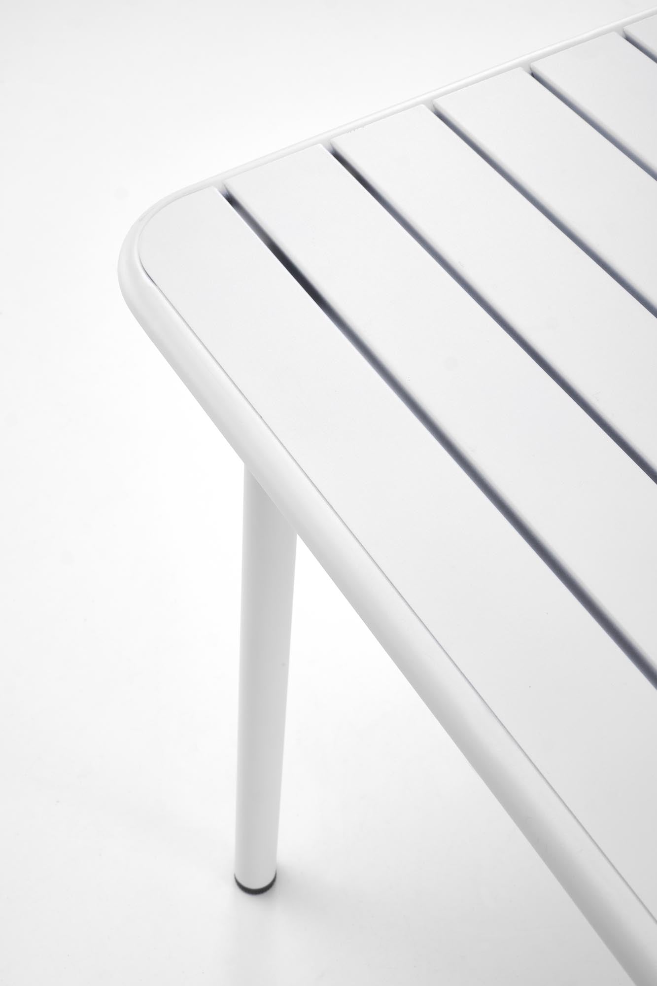 Masa de gradina / terasa din metal, Bosco Alb, L70xl70xH76 cm (4)