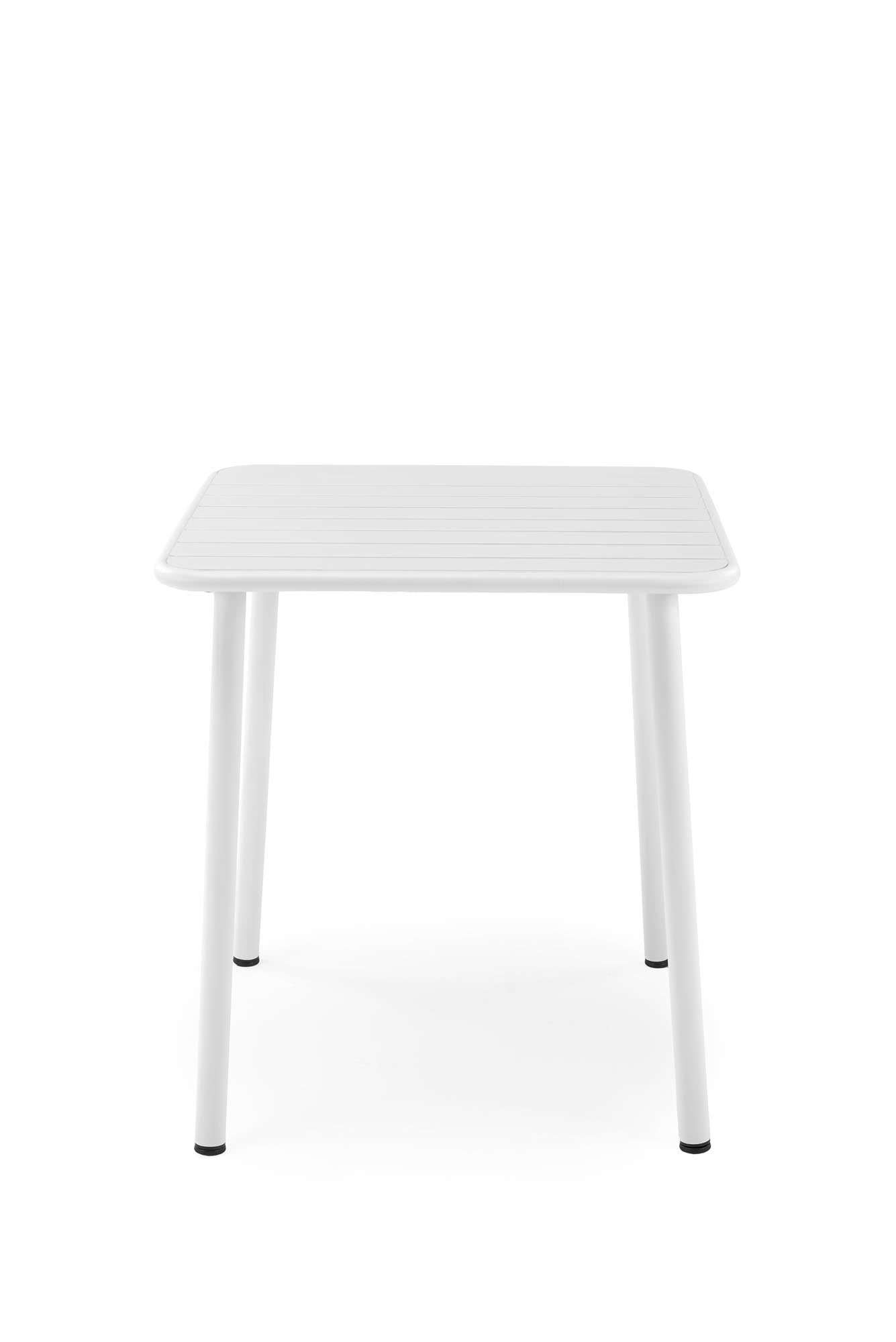 Masa de gradina / terasa din metal, Bosco Alb, L70xl70xH76 cm (5)
