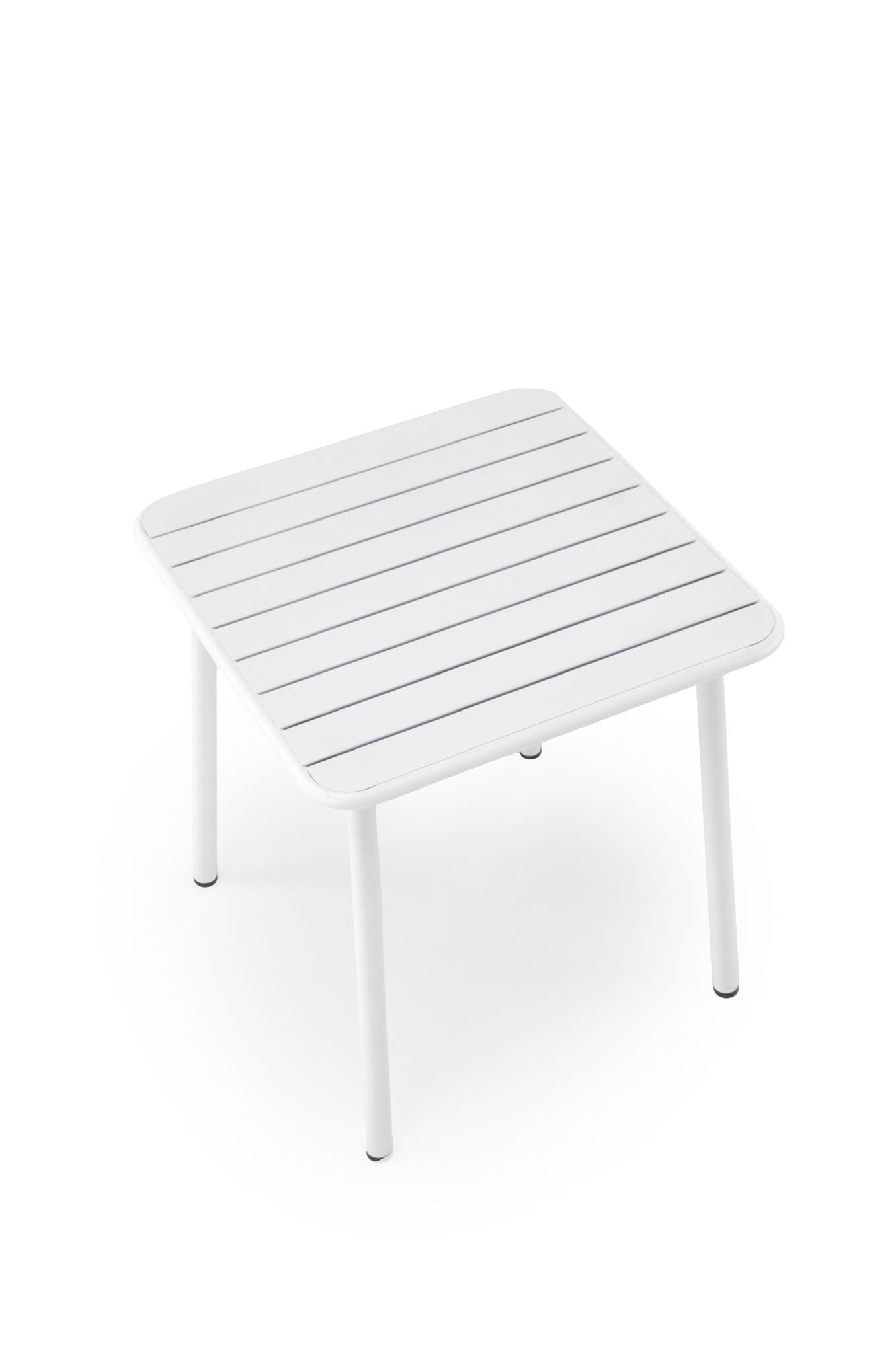 Masa de gradina / terasa din metal, Bosco Alb, L70xl70xH76 cm (6)