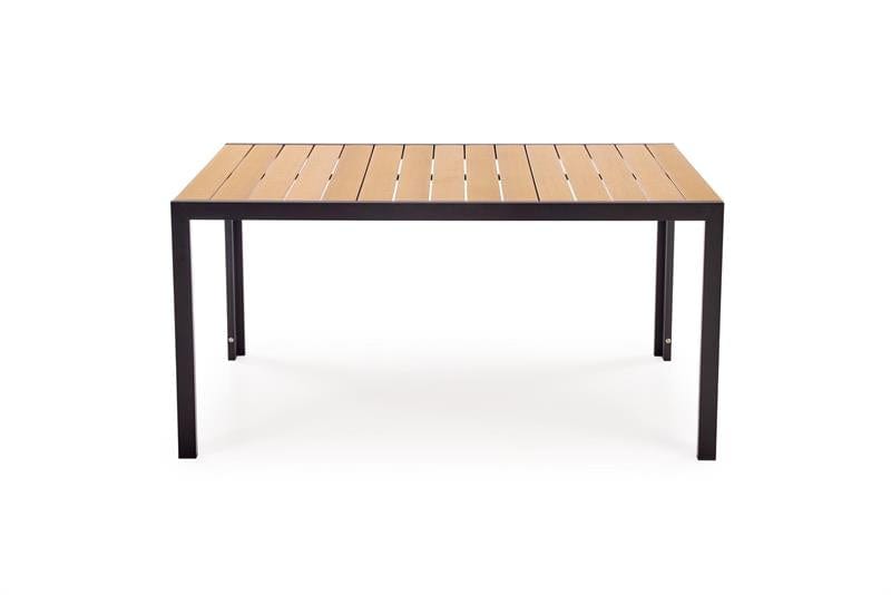 Halmar Masa de gradina / terasa din metal, Fieris Large Natural / Negru, L150xl90xH74 cm