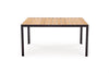 Halmar Masa de gradina / terasa din metal, Fieris Large Natural / Negru, L150xl90xH74 cm
