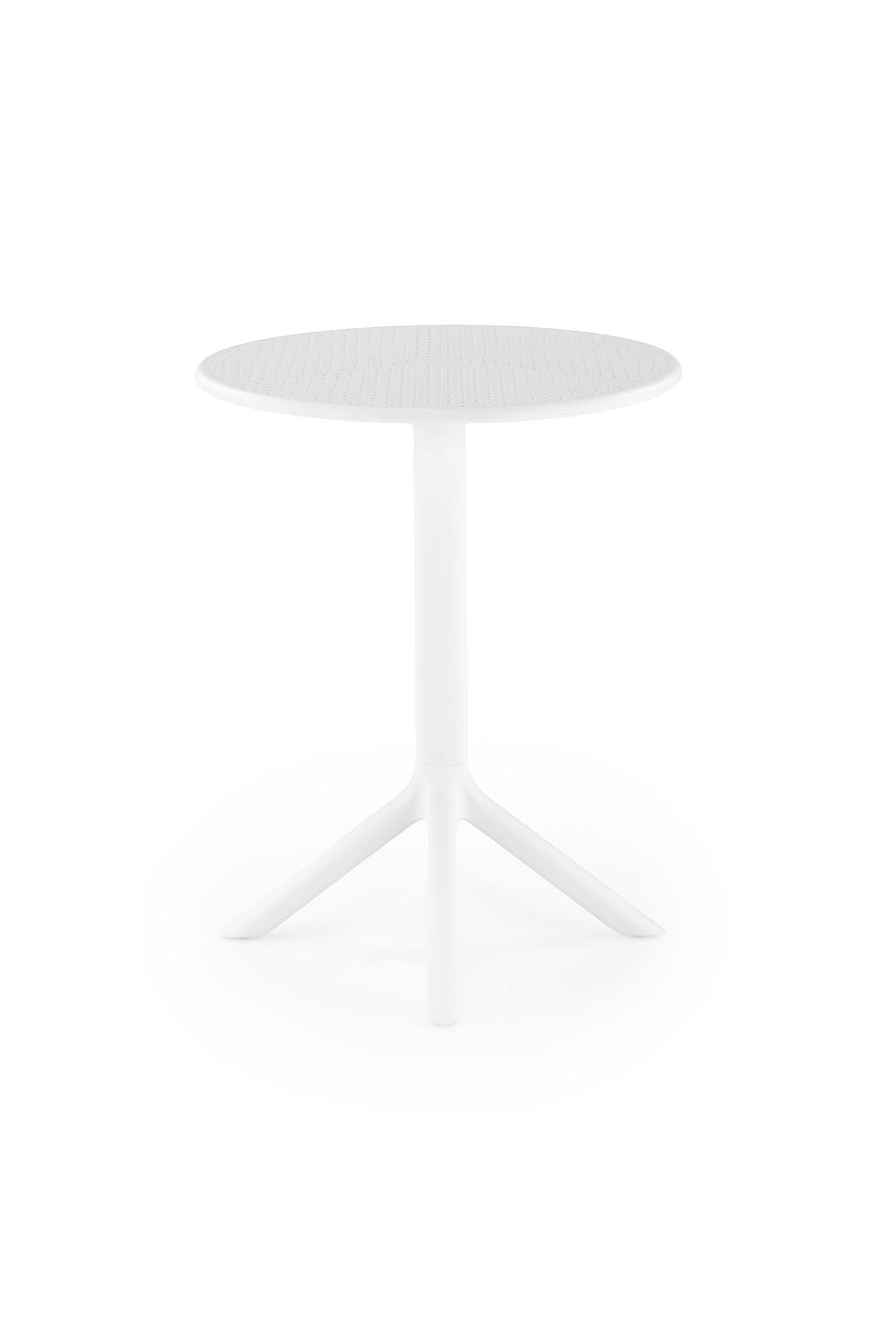 Masa de gradina / terasa din polipropilena, Calvo Alb, Ø60xH72 cm (1)