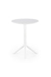 Masa de gradina / terasa din polipropilena, Calvo Alb, Ø60xH72 cm (1)
