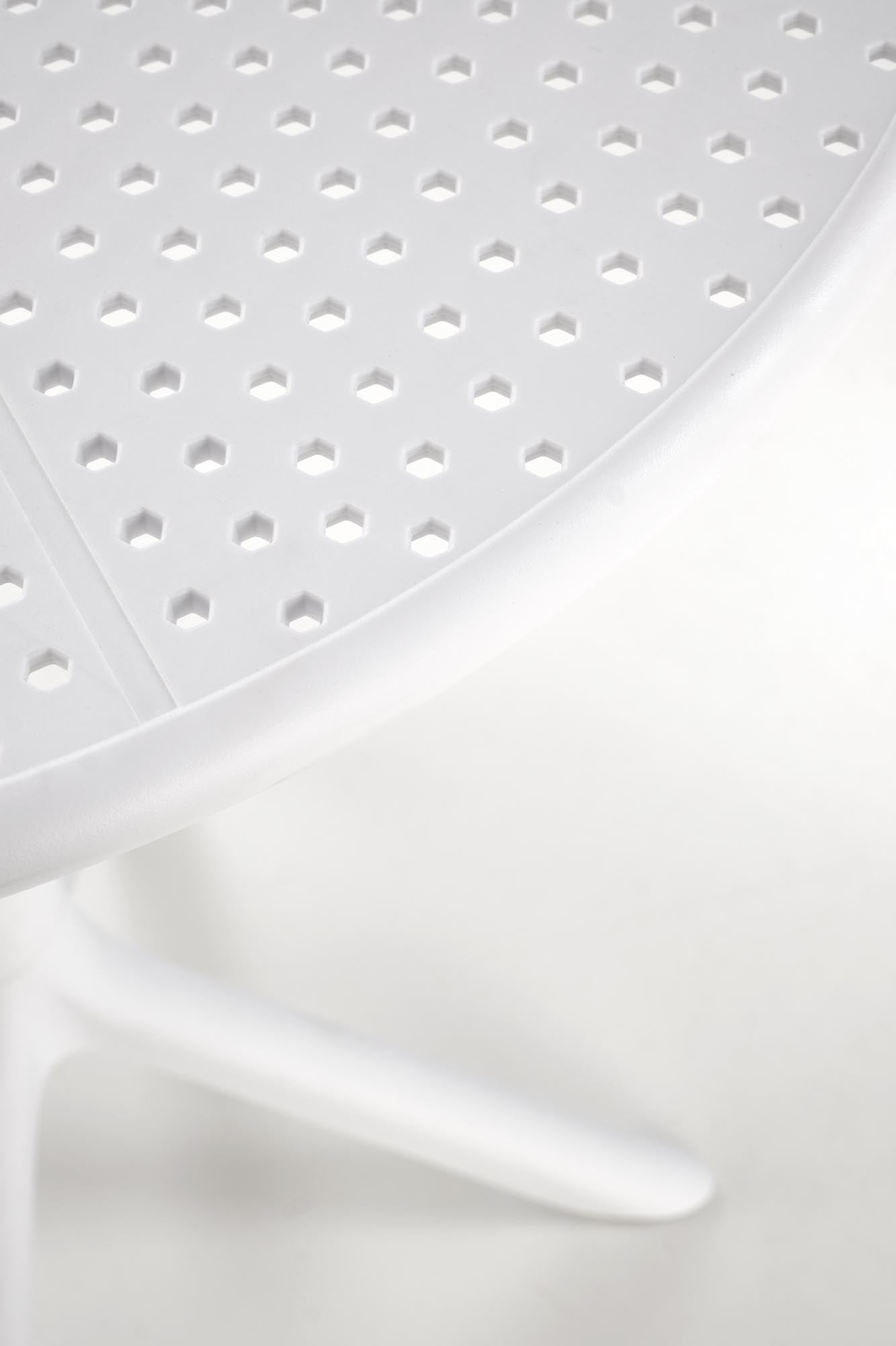 Masa de gradina / terasa din polipropilena, Calvo Alb, Ø60xH72 cm (3)