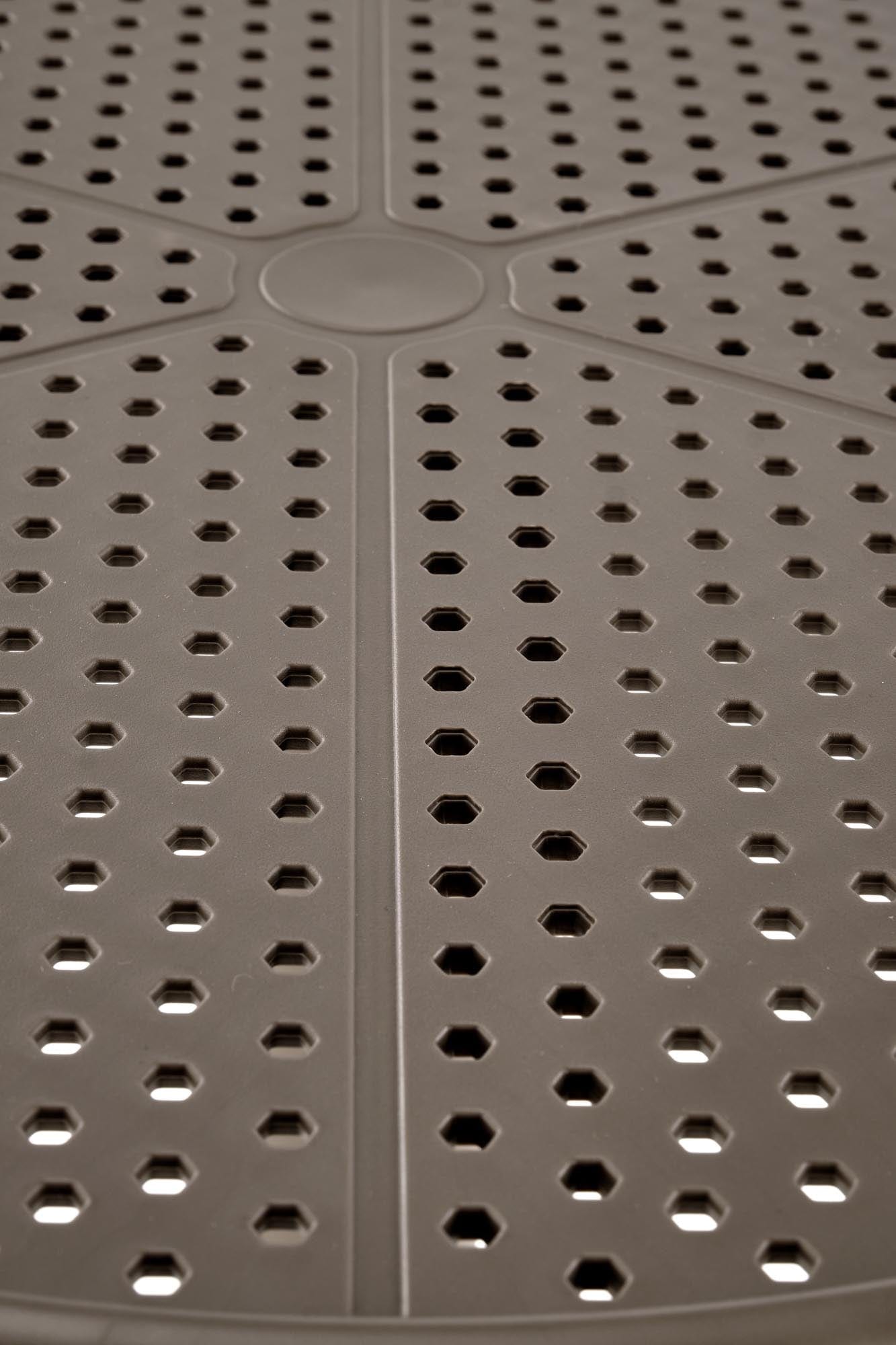 Masa de gradina / terasa din polipropilena, Calvo Kaki, Ø60xH72 cm (5)