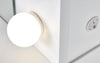 Masa de machiaj din pal cu oglinda, 5 sertare si LED inclus, Hollywood XL Alb, L120xl55xH140 cm (2)