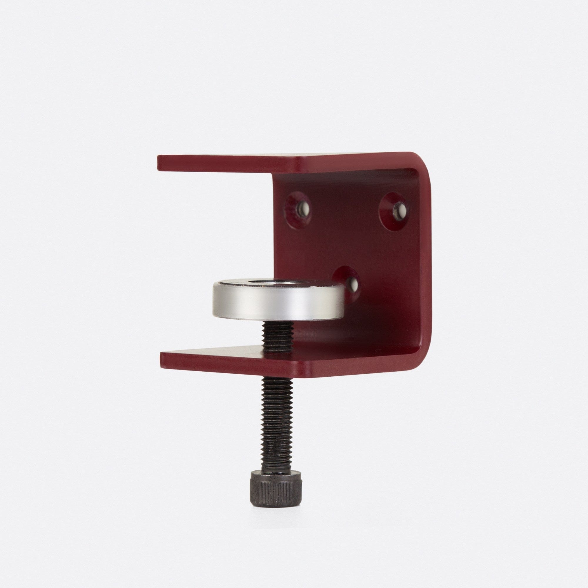 Asir Masa de perete pliabila din pal si metal, Alfeios Alb / Burgundy, L120xl60xH75 cm