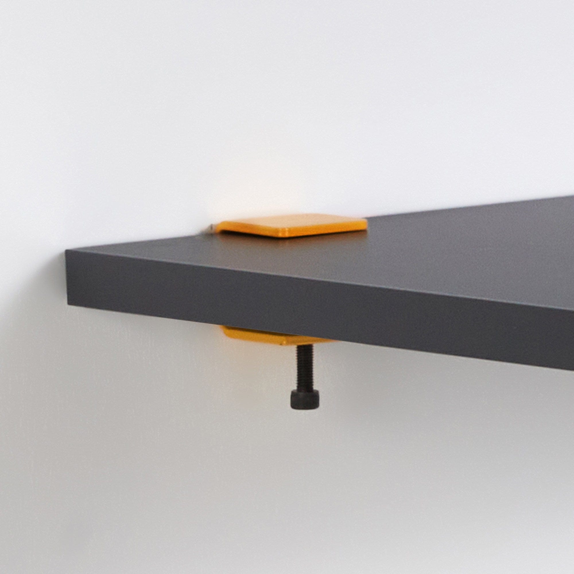 Asir Masa de perete pliabila din pal si metal, Alfeios Antracit / Galben, L120xl60xH75 cm