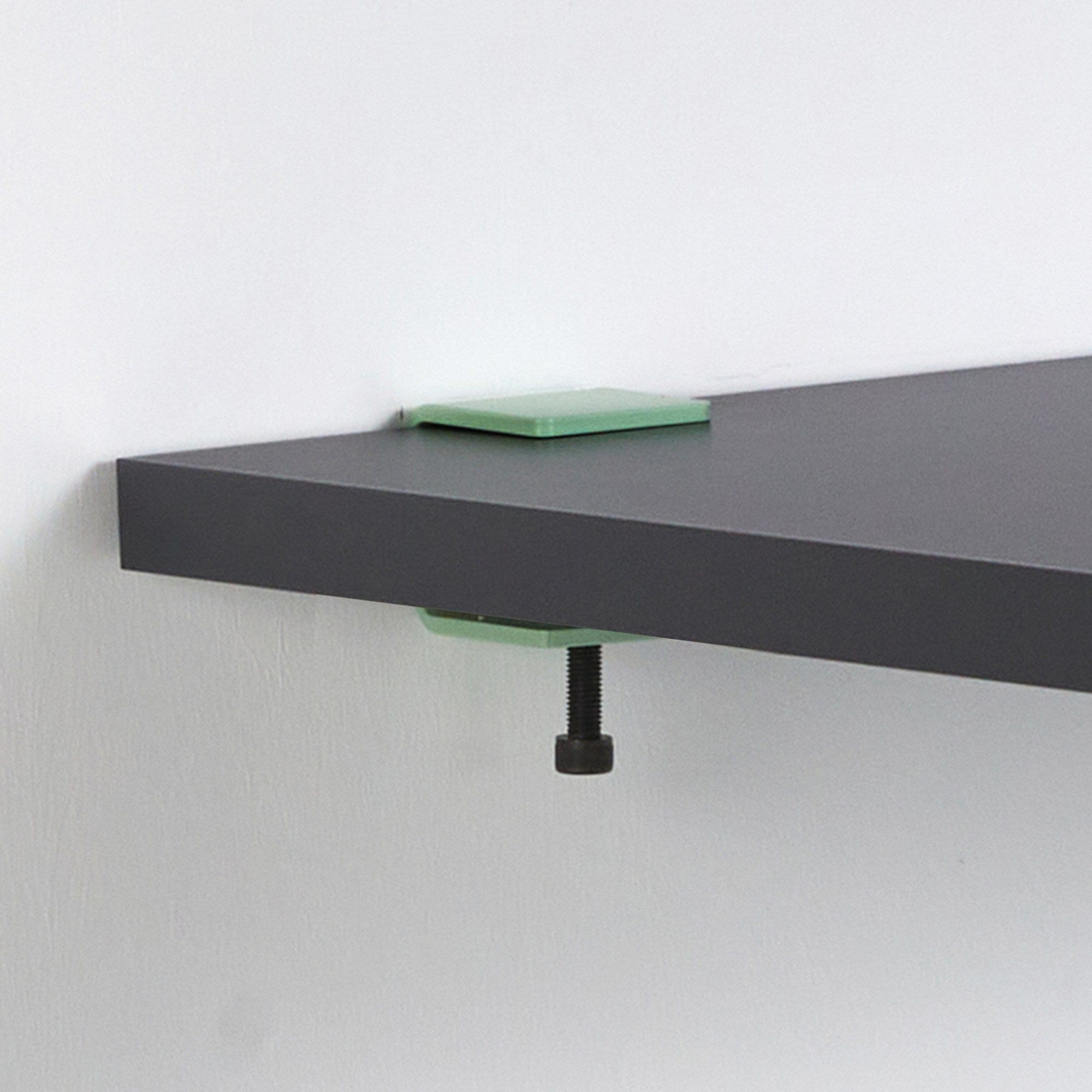 Asir Masa de perete pliabila din pal si metal, Alfeios Antracit / Verde Mint, L120xl60xH75 cm